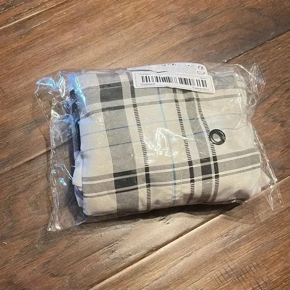 Carbon Plaid Cargo Swim Board Shorts Pockets Y2K - Picture 10 of 10